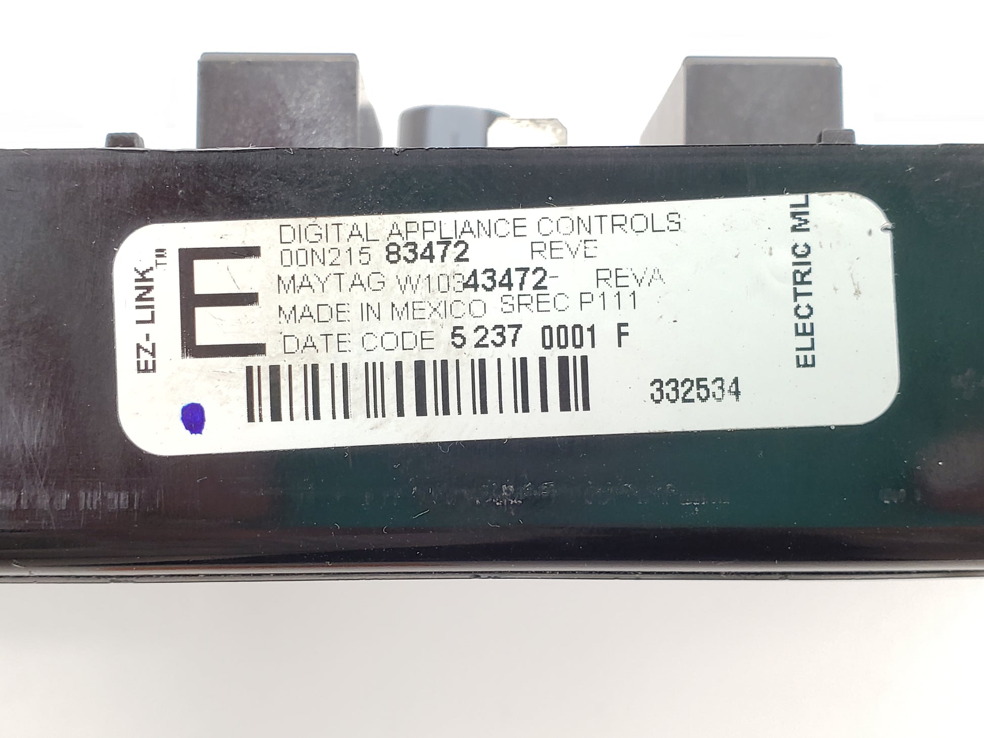 Whirlpool Range Control W10343472