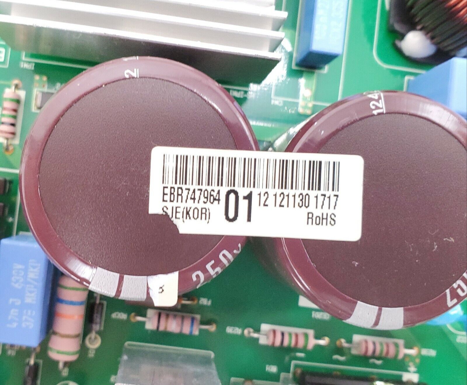 LG Refrigerator Control EBR74796401
