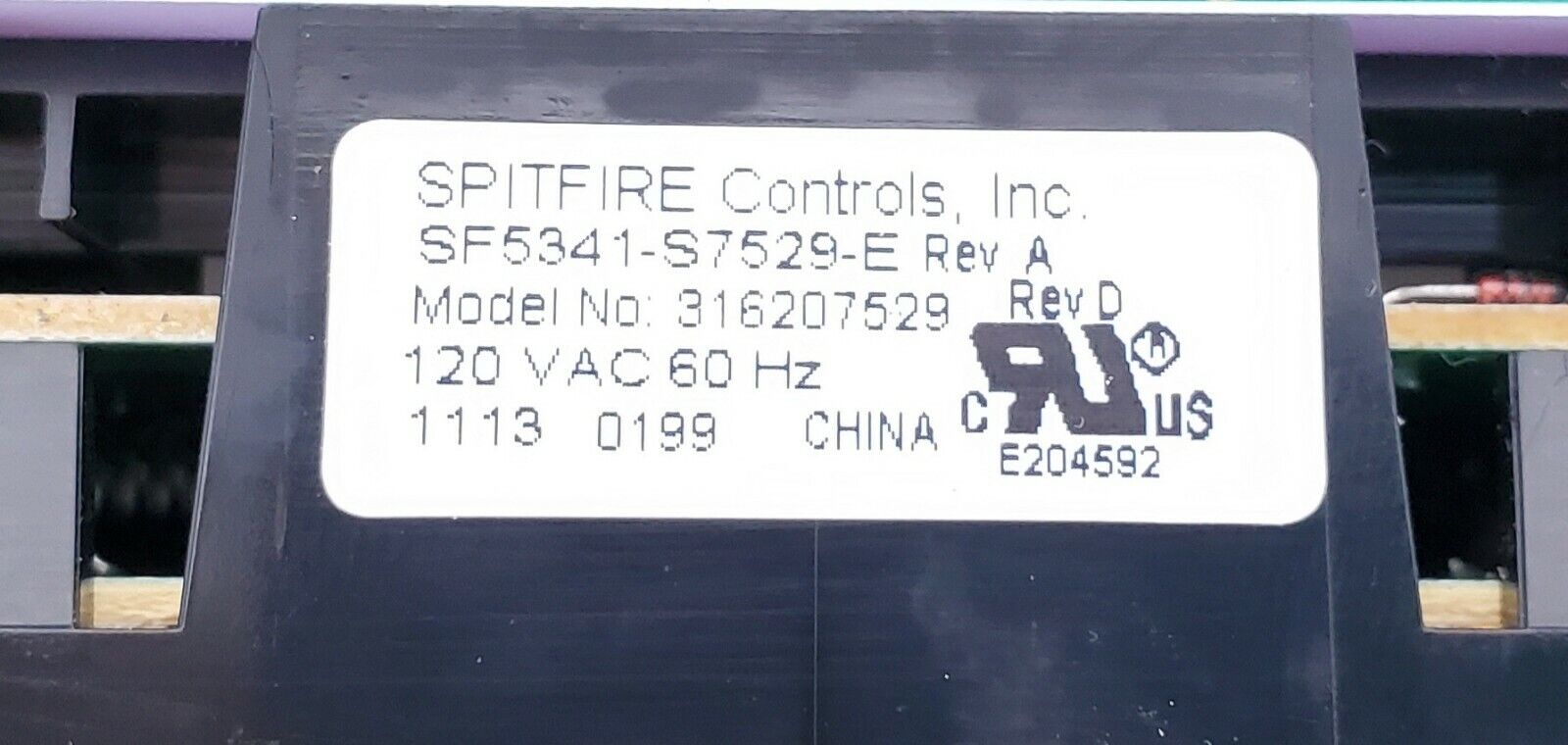 OEM  Frigidaire  Range Control Board 316207529