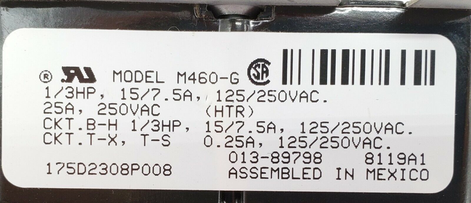 GE Dryer Timer 175D2308P008