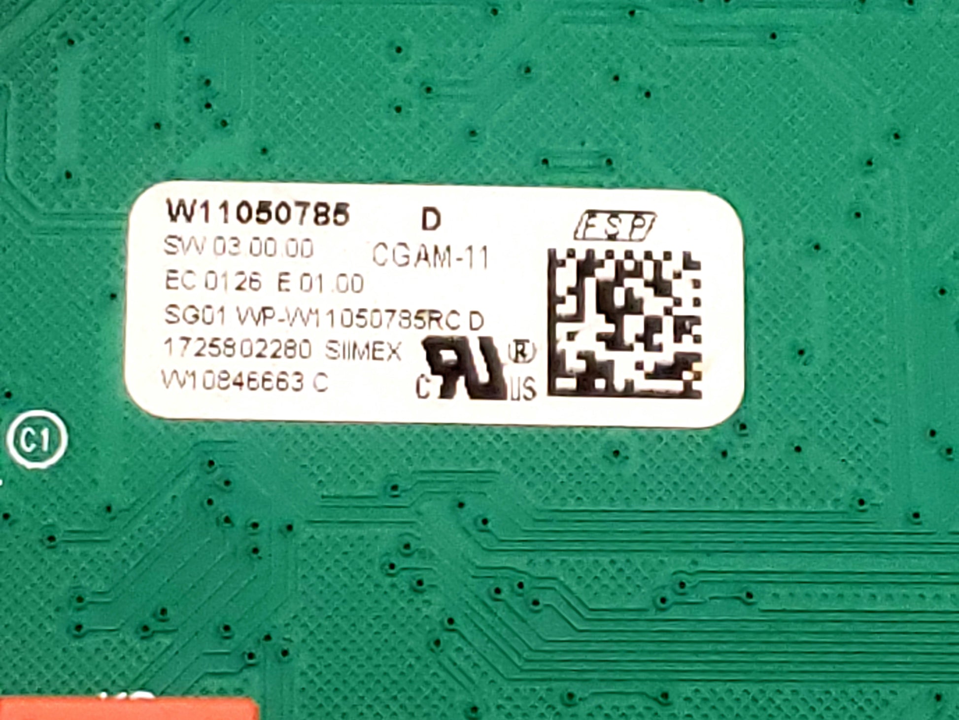 Whirlpool Range Control Board W11050785