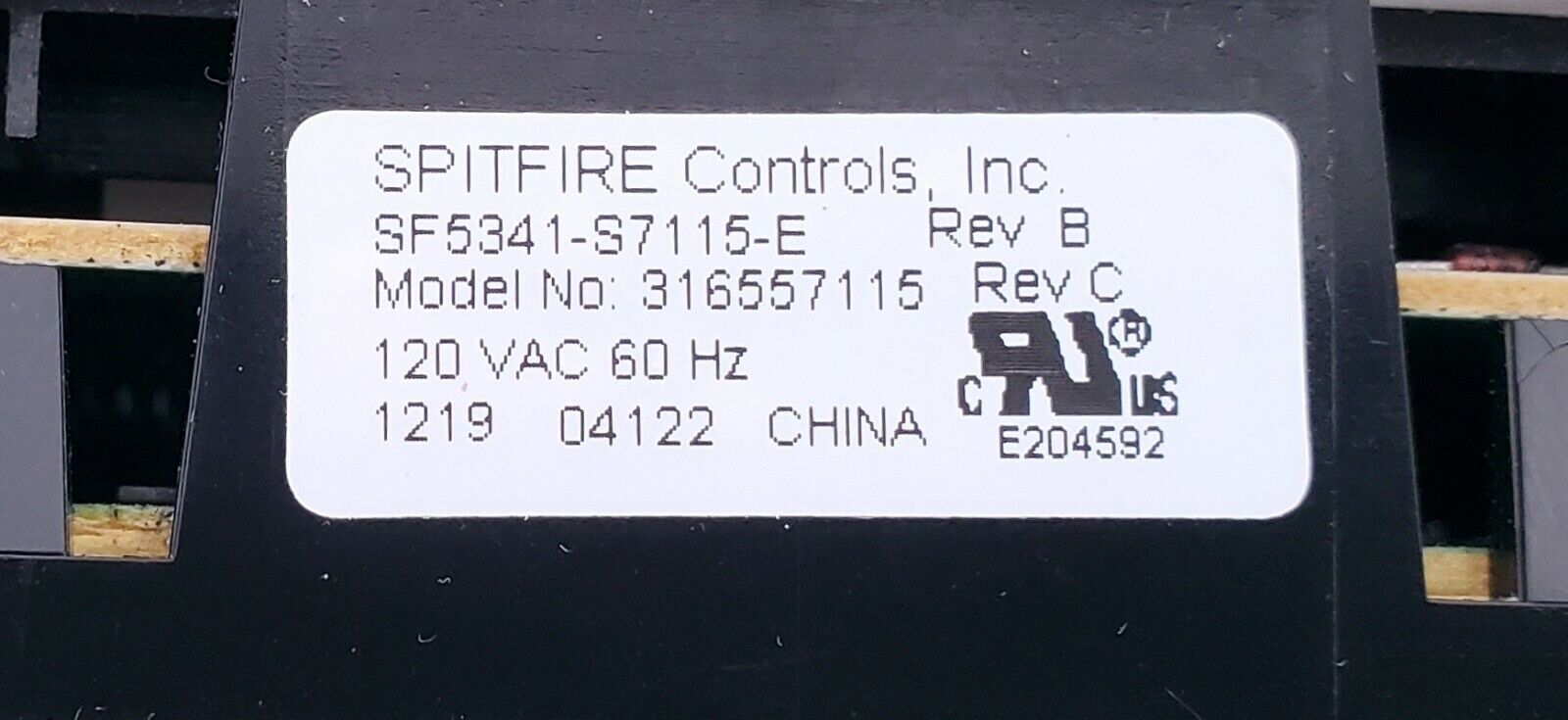 OEM  Frigidaire Range Control Board 316557115