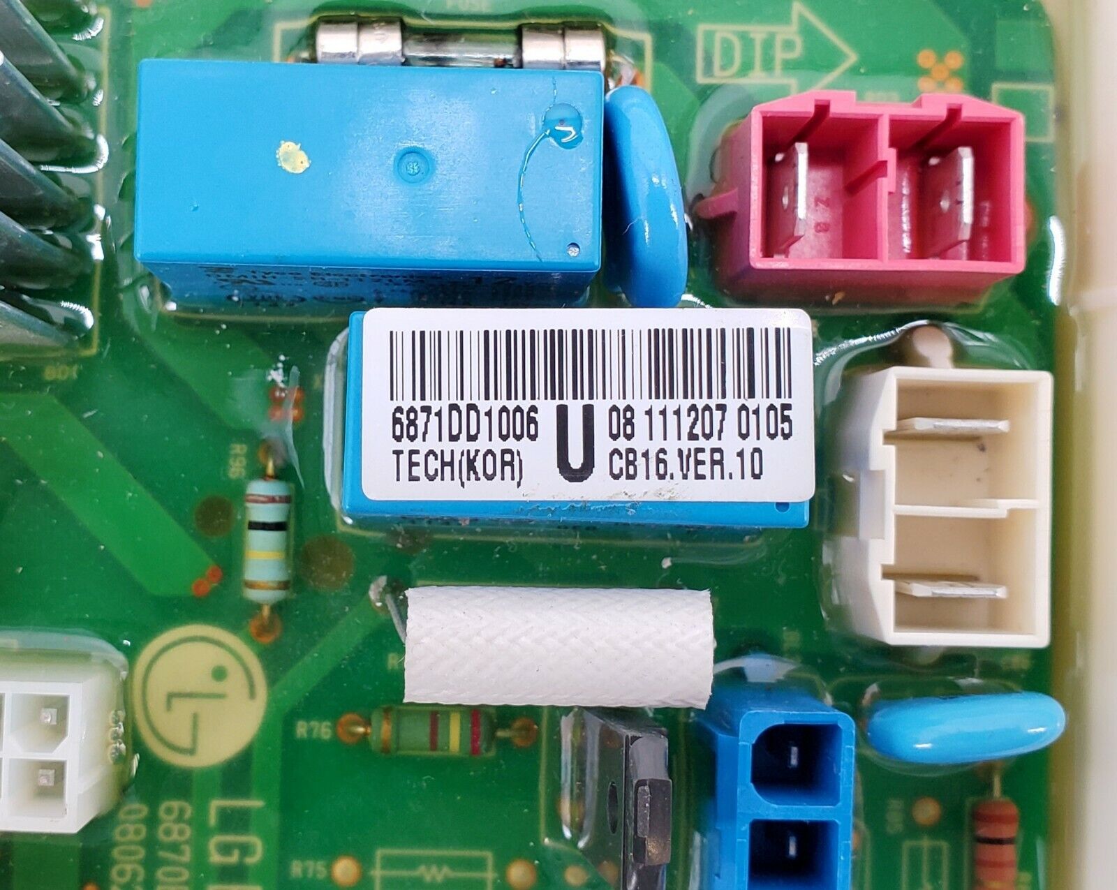 OEM  LG Dishwasher Control  6871DD1006U