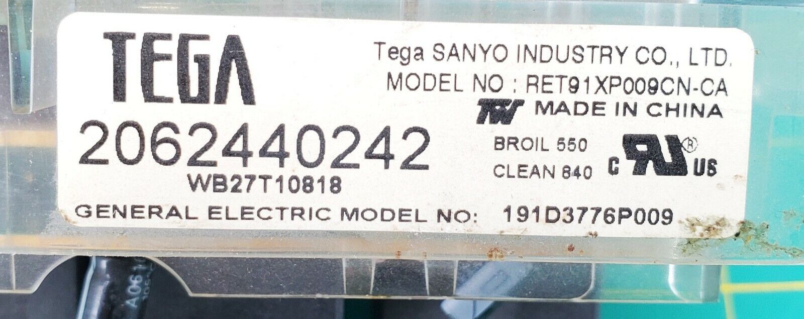 OEM  GE Range Control Board WB27T10818