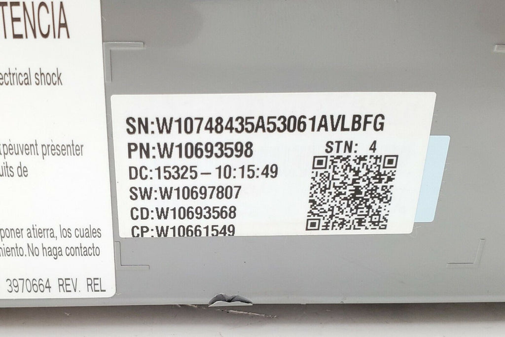 OEM  Whirlpool Washer Control W10693598