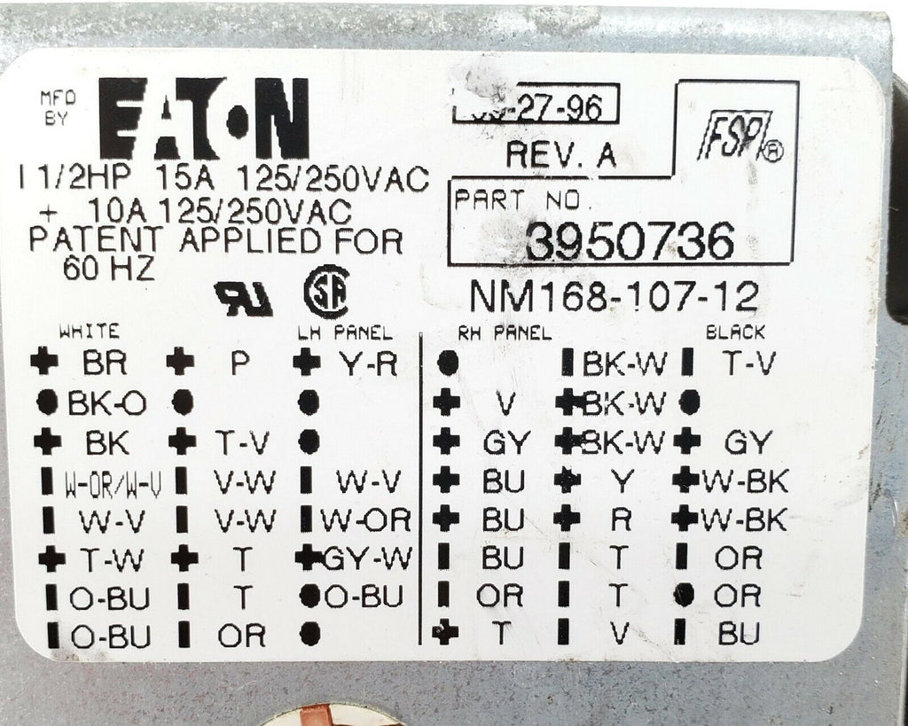 KitchenAid Washer Timer 3950736