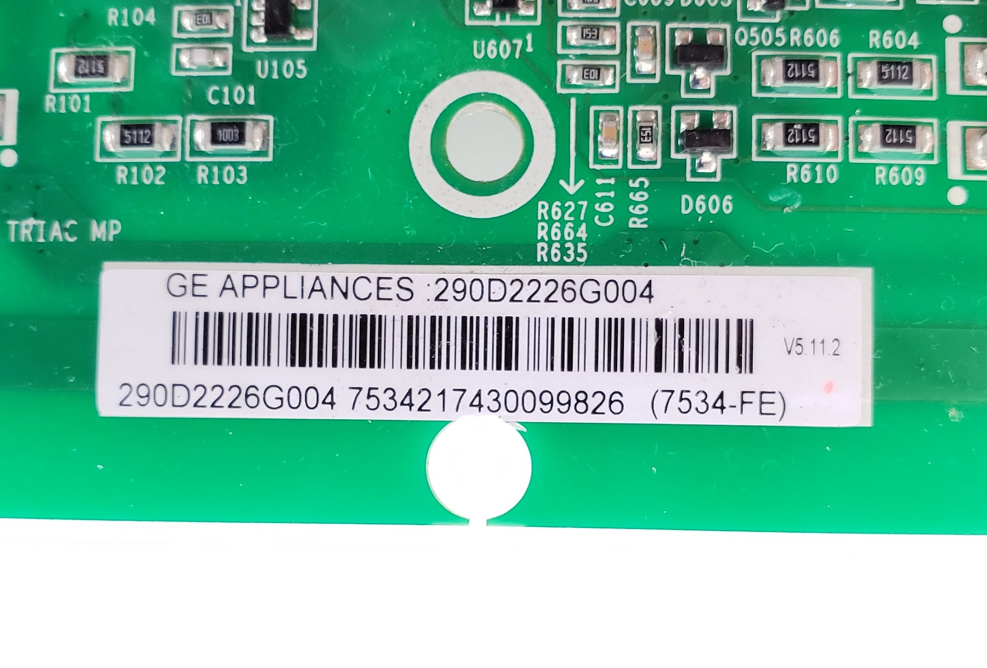 GE Washer Control Board  290D2226G004