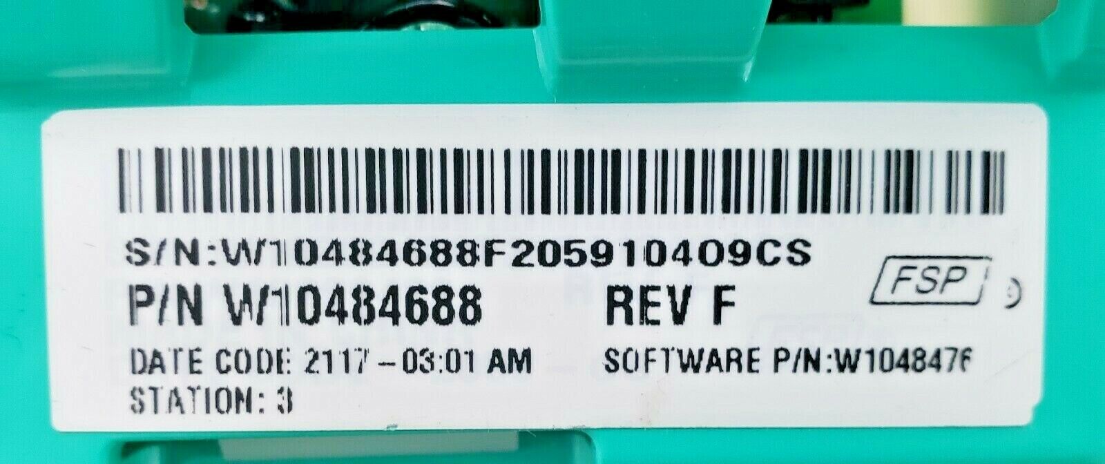 OEM  Whirlpool Washer Control w10484688