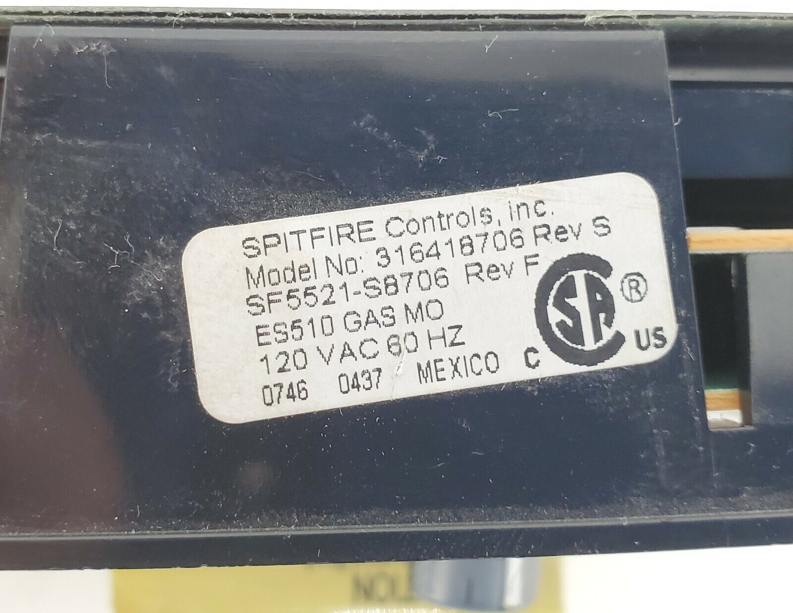 OEM Frigidaire Range Control 316418706 Same Day Shipping & Lifetime Warranty