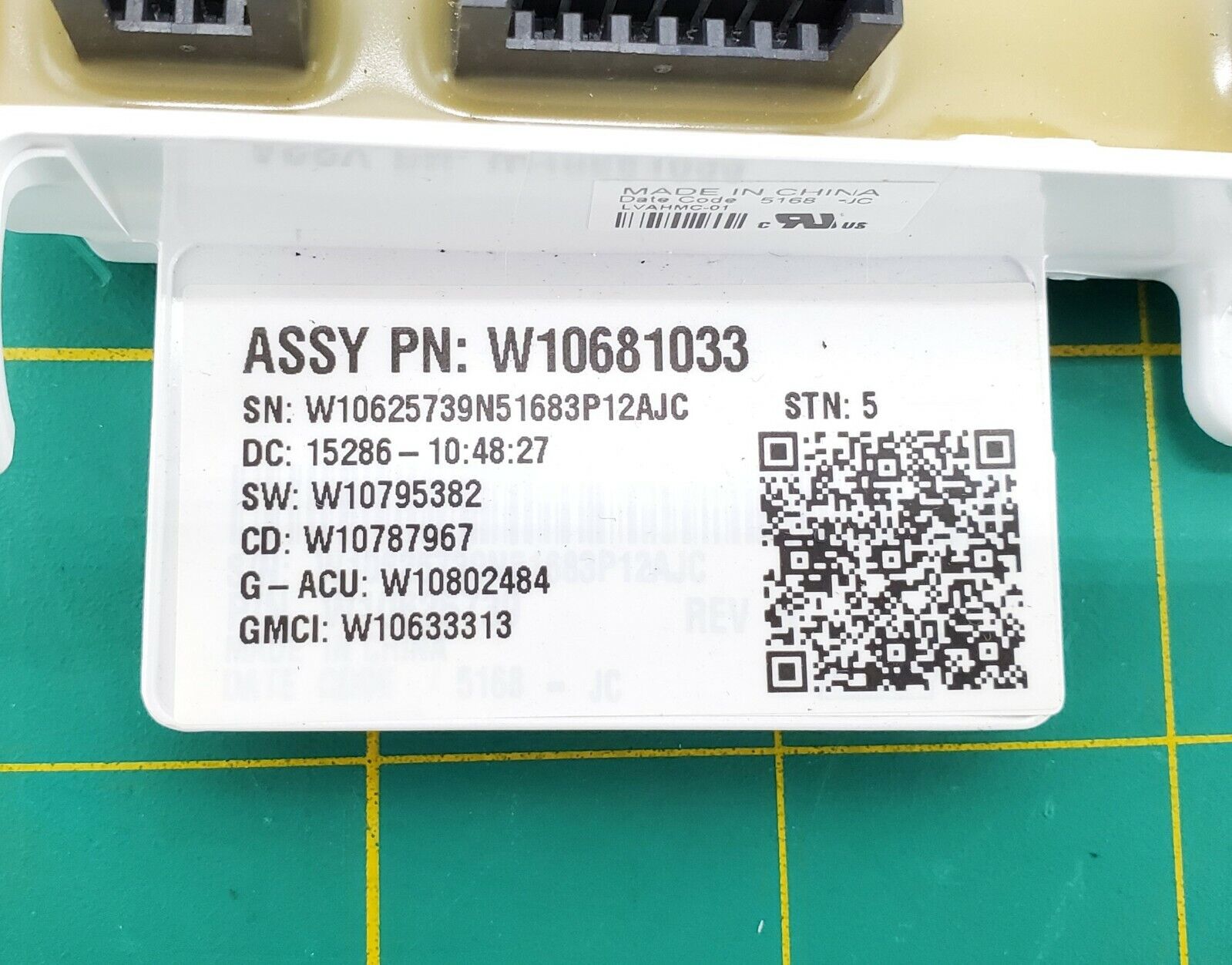 OEM Whirlpool Washer Control W10681033 Same Day Shipping & Lifetime Warranty