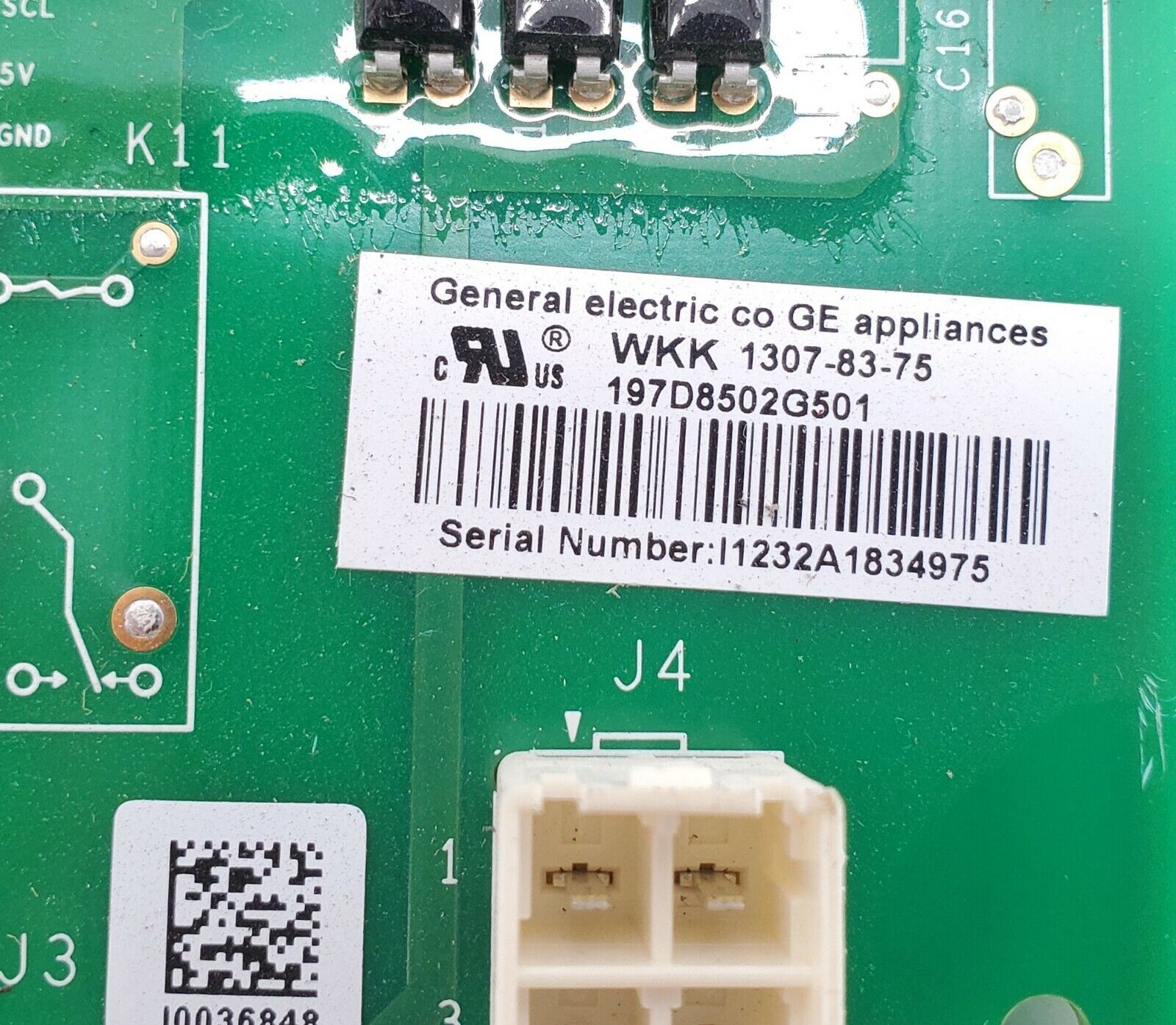 OEM GE Refrigerator Control Board 197D8502G501 Same Day Ship & Lifetime Warranty