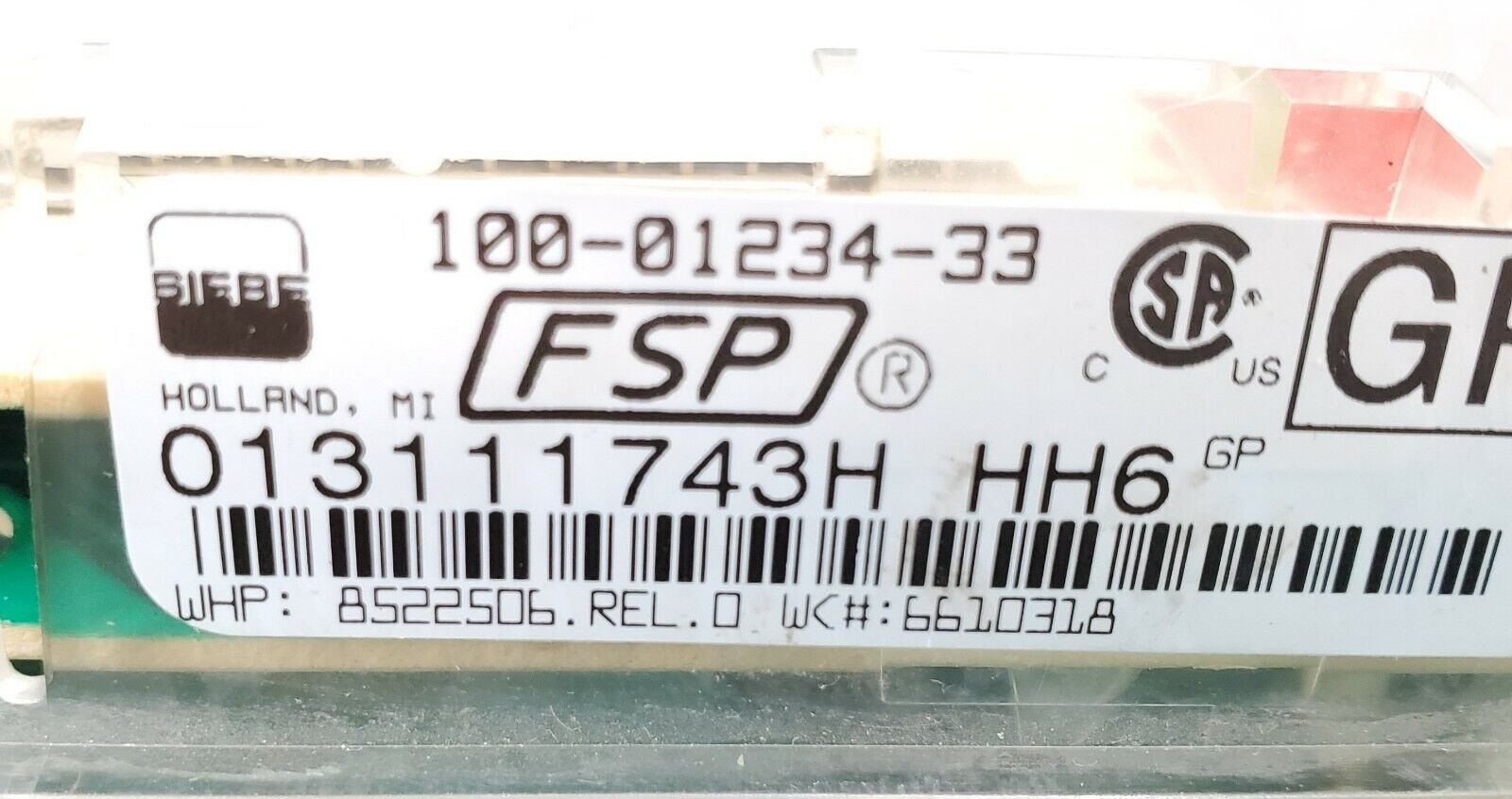 New OEM  Whirlpool Range Control 8522506