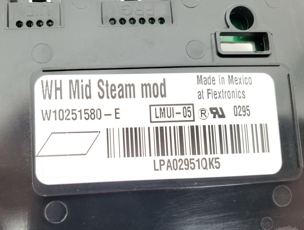 OEM Whirlpool Washer Control W10251580 Same Day Shipping & Lifetime Warranty