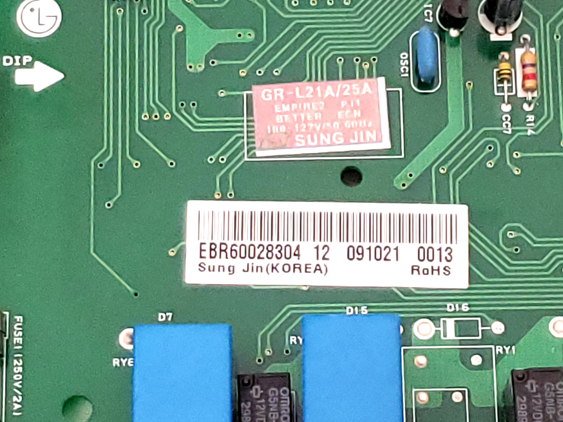 Kenmore Refrigerator Control EBR60028304