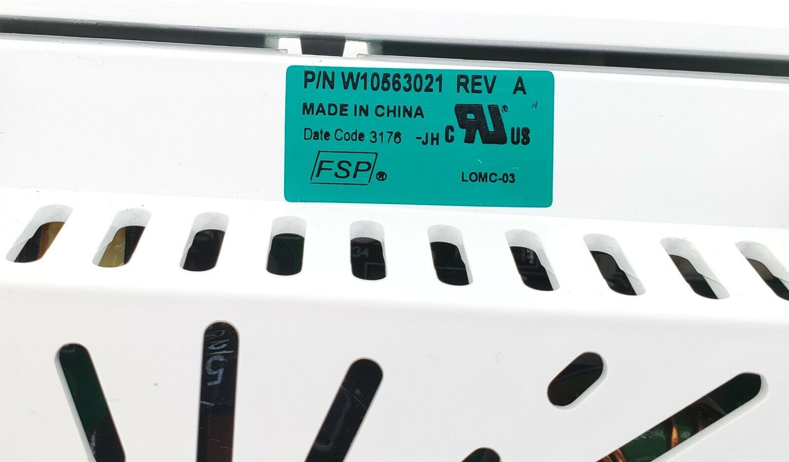 Whirlpool Washer Control W10563021