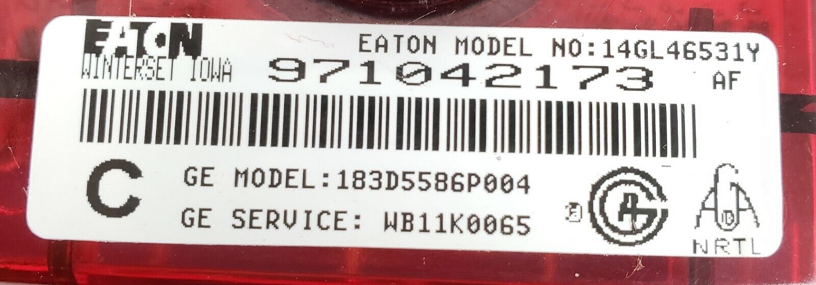 OEM  GE Range Control WB11K0065