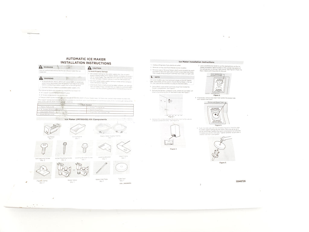 New  Frigidaire Refrigerator Ice Maker Kit IM116000
