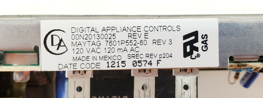 OEM Maytag Range Control 7601P552-60 Same Day Shipping & Lifetime Warranty