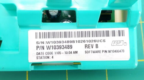 Whirlpool Washer Control Board W10393489 Same Day Shipping & Lifetime Warranty