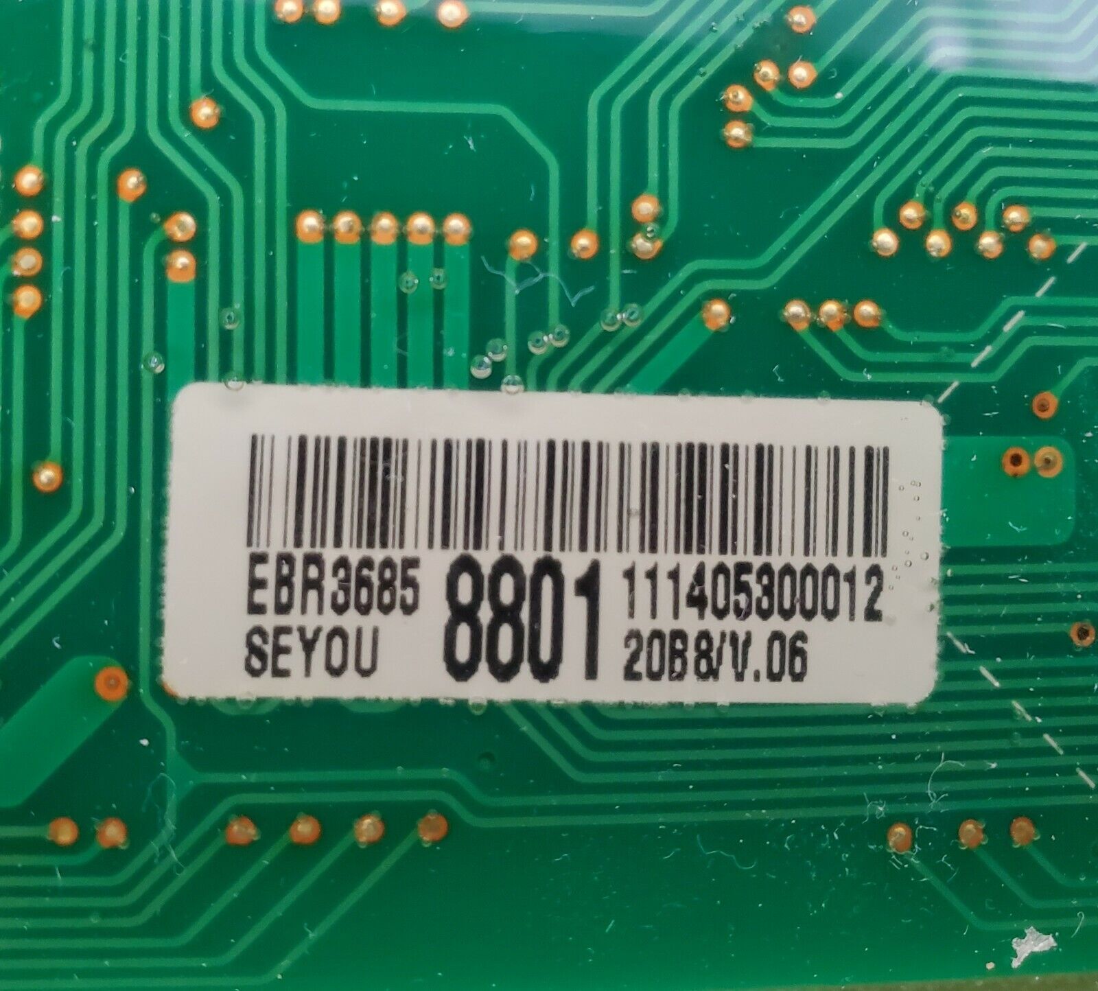 LG Dryer Control  EBR36858801