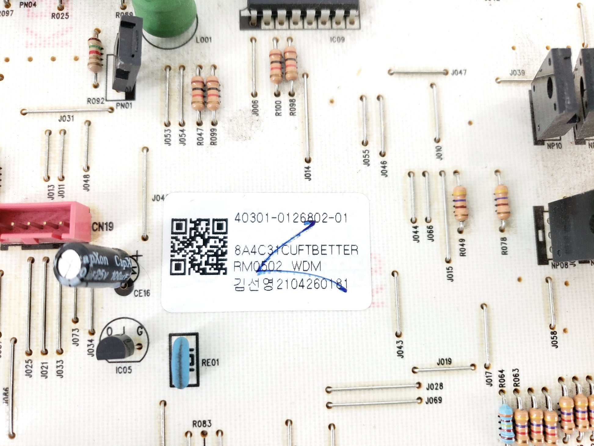 Kenmore Refrigerator Control Board 40301-0126802-01