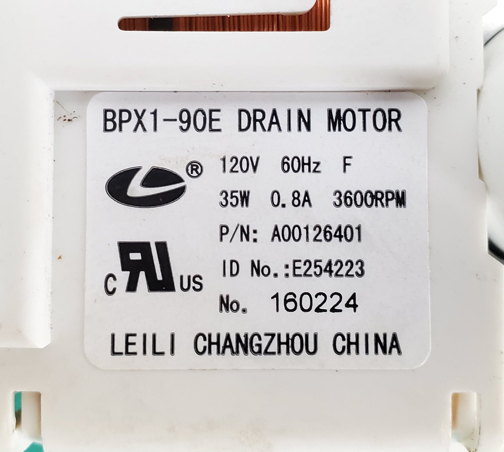 Kenmore Dishwasher Drain Pump A00126401