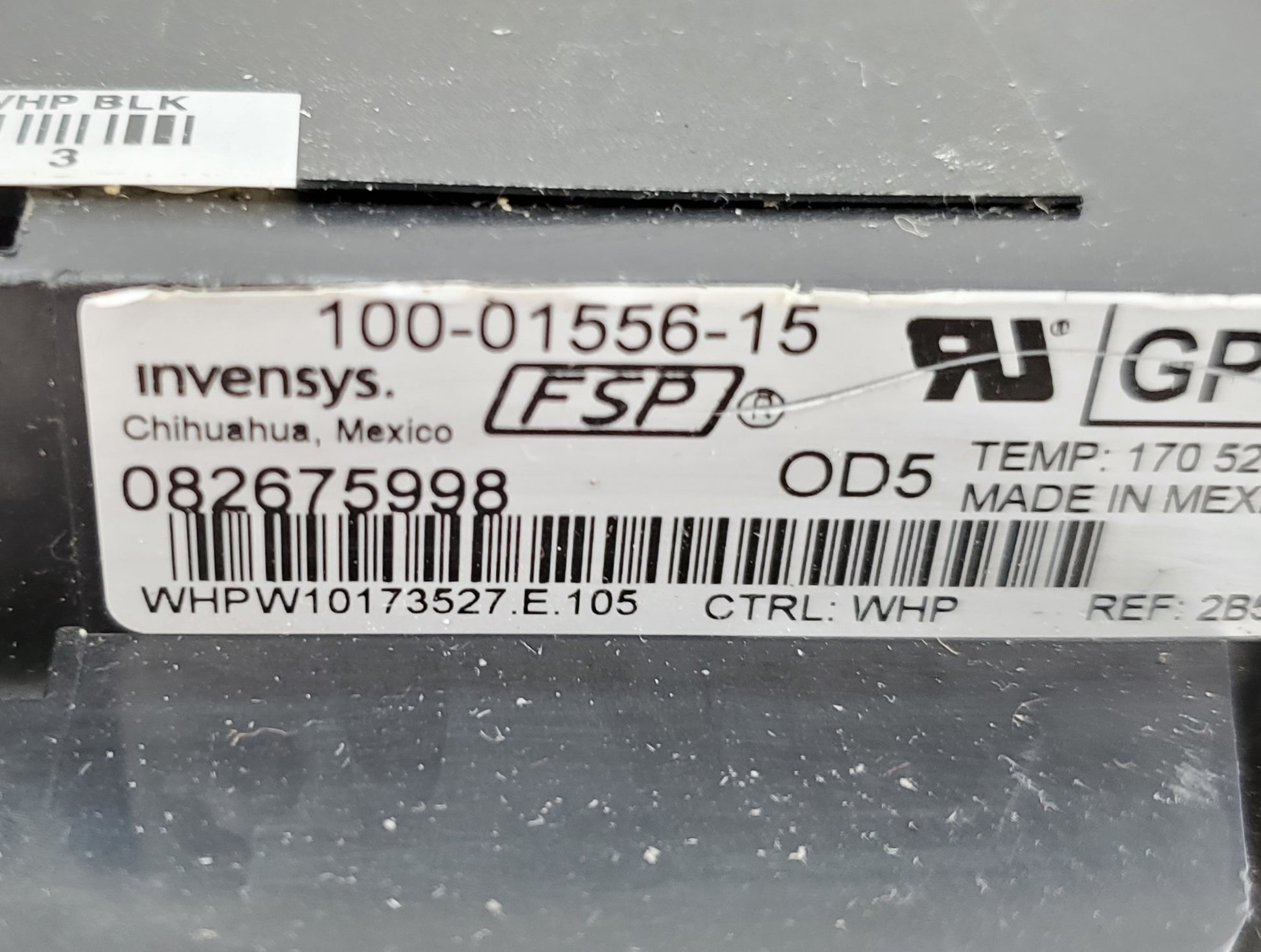 Whirlpool Range Control Board  W10173527