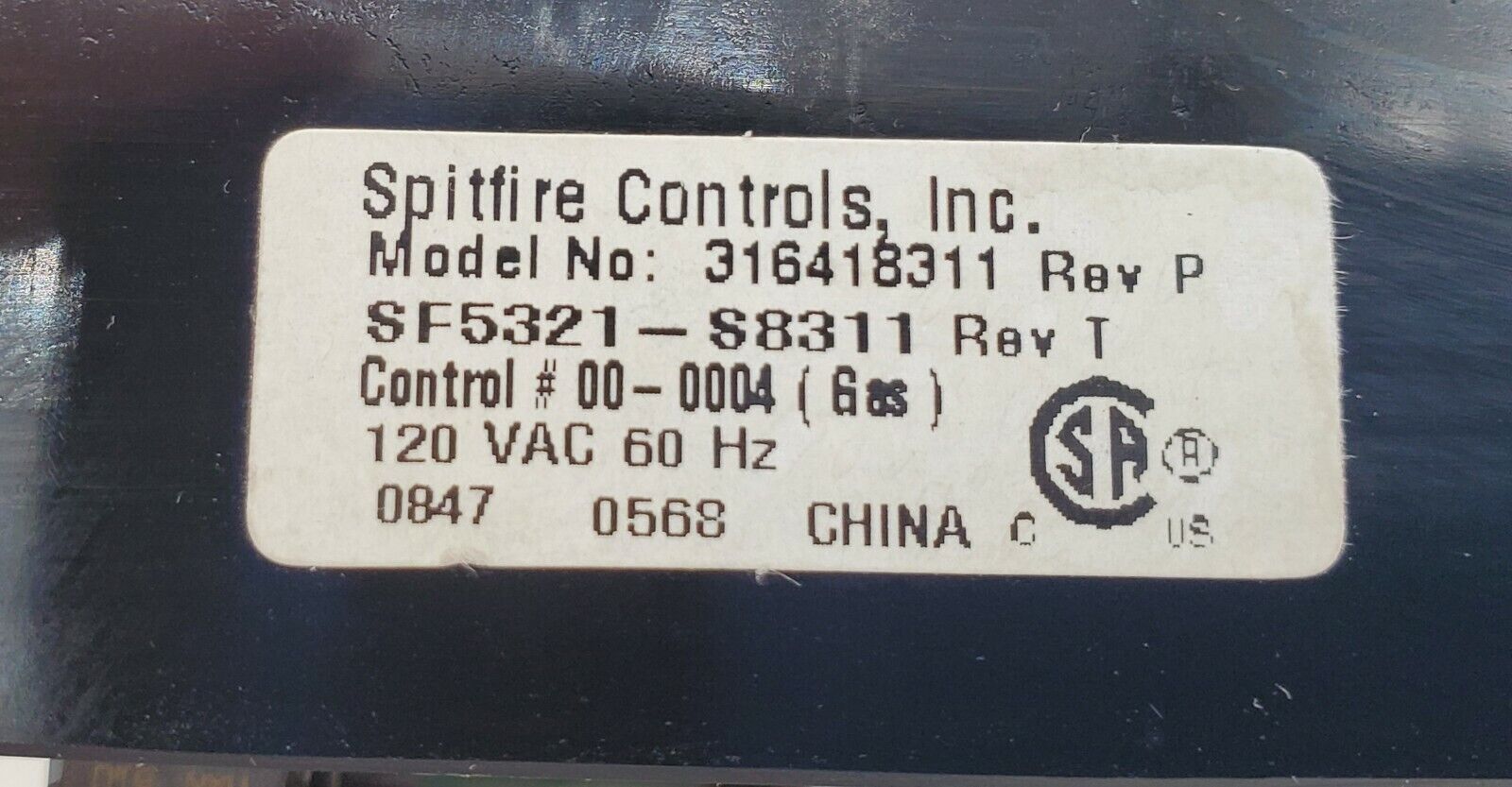 Kenmore Range Control Board 316418311