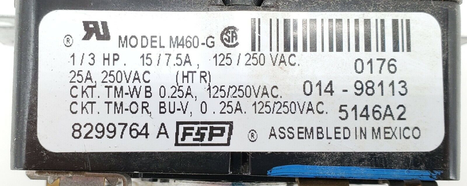 Whirlpool Dryer Timer 8299764