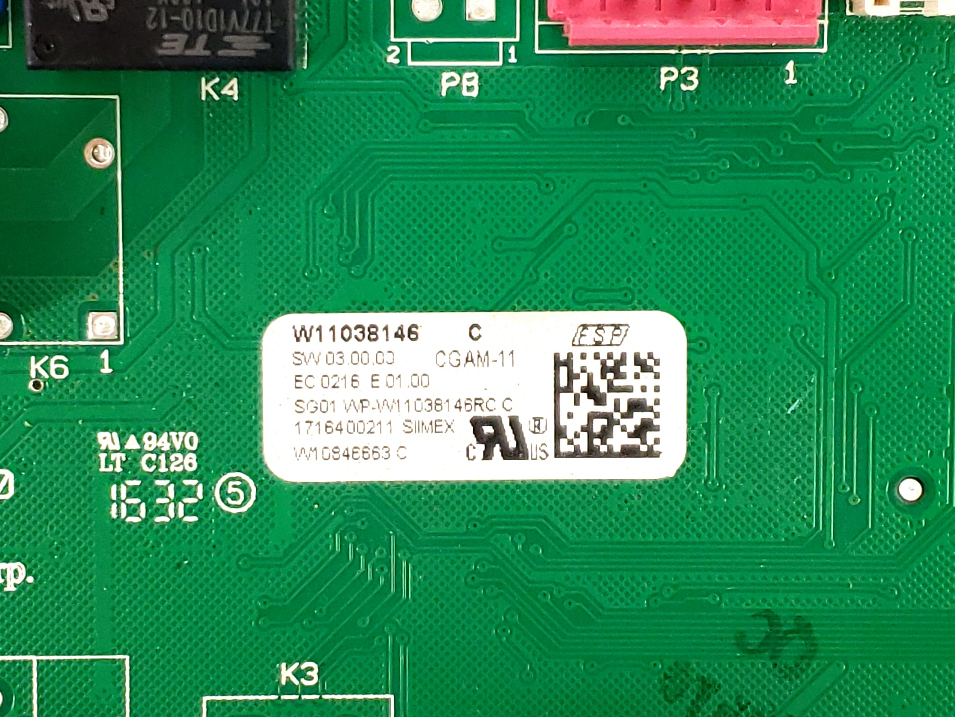 OEM  Whirlpool Range Control Board W11038146