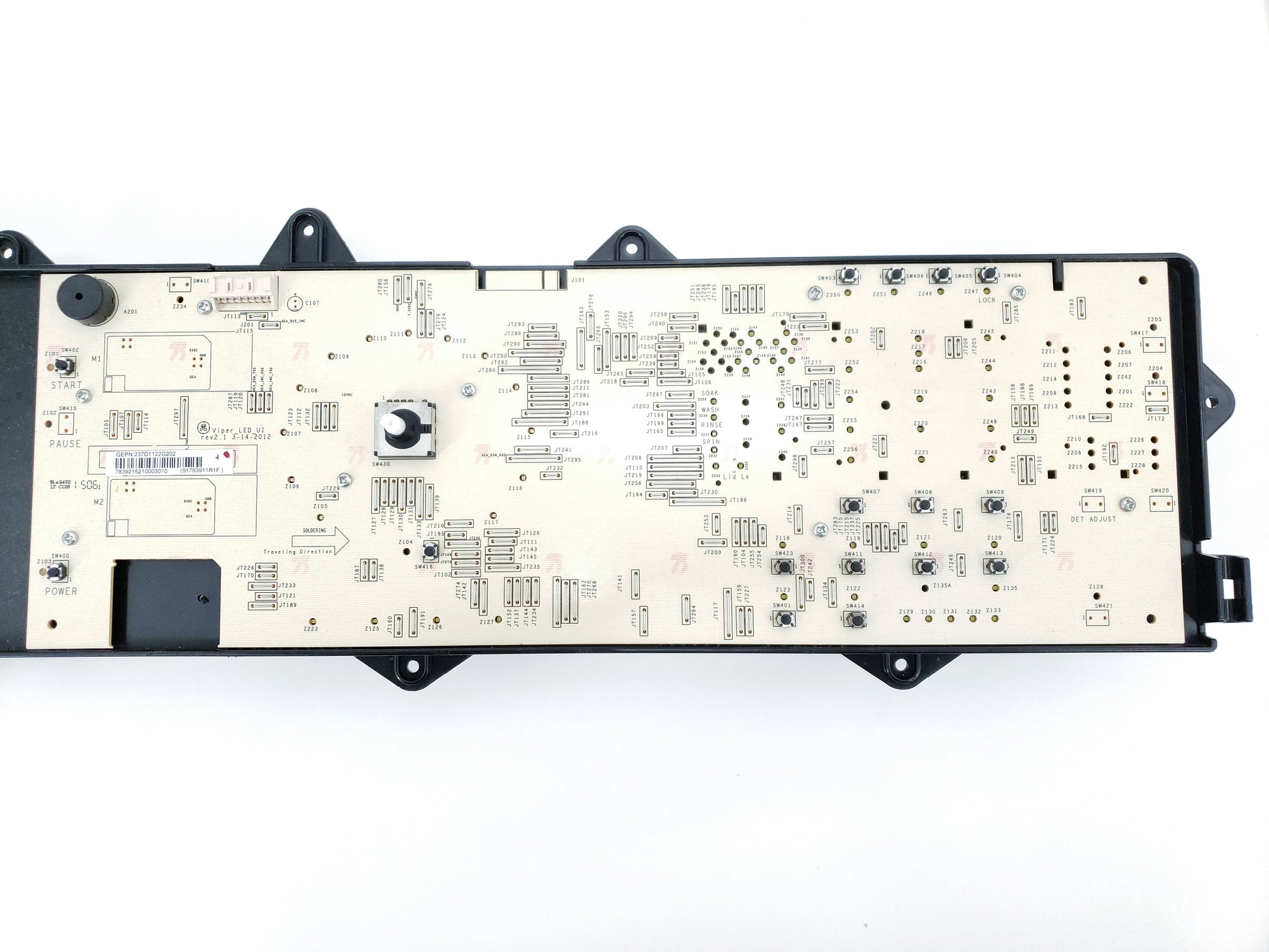 GE Washer Control and Firmware Assembly WH12X25674 (237D1122G022, 237D1060G203)