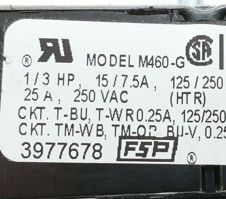 OEM  Whirlpool Dryer Timer 3977678