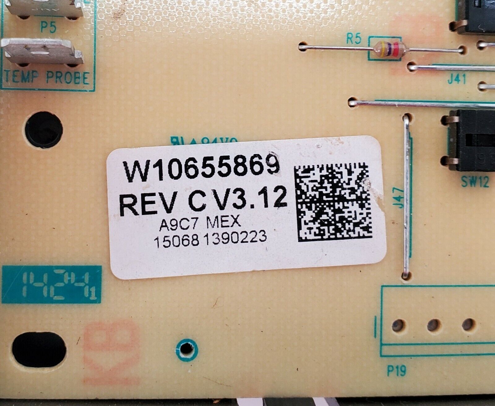 Maytag Range Control W10655869