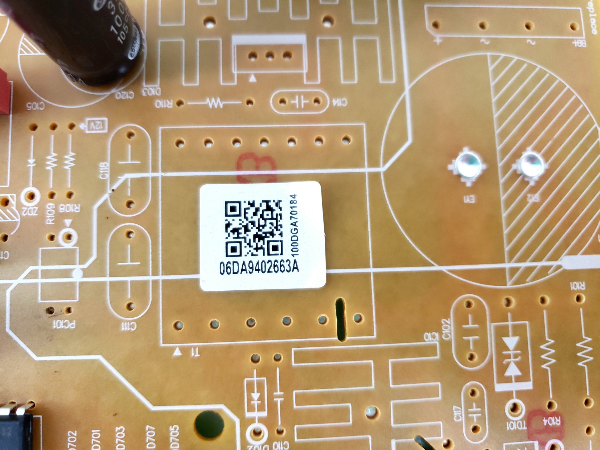 Samsung Refrigerator Control Board DA94-02663A