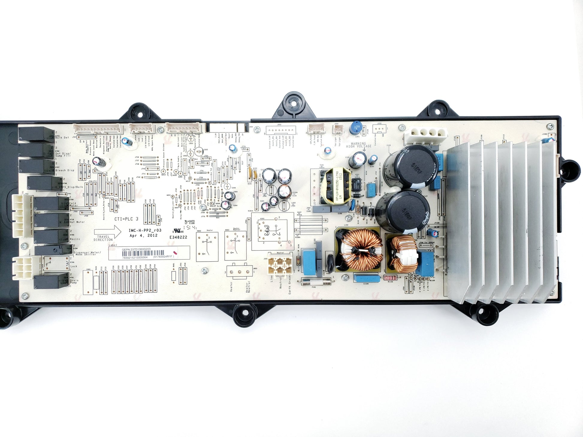 GE Washer Control and Firmware Assembly WH12X25674 (237D1122G022, 237D1060G203)