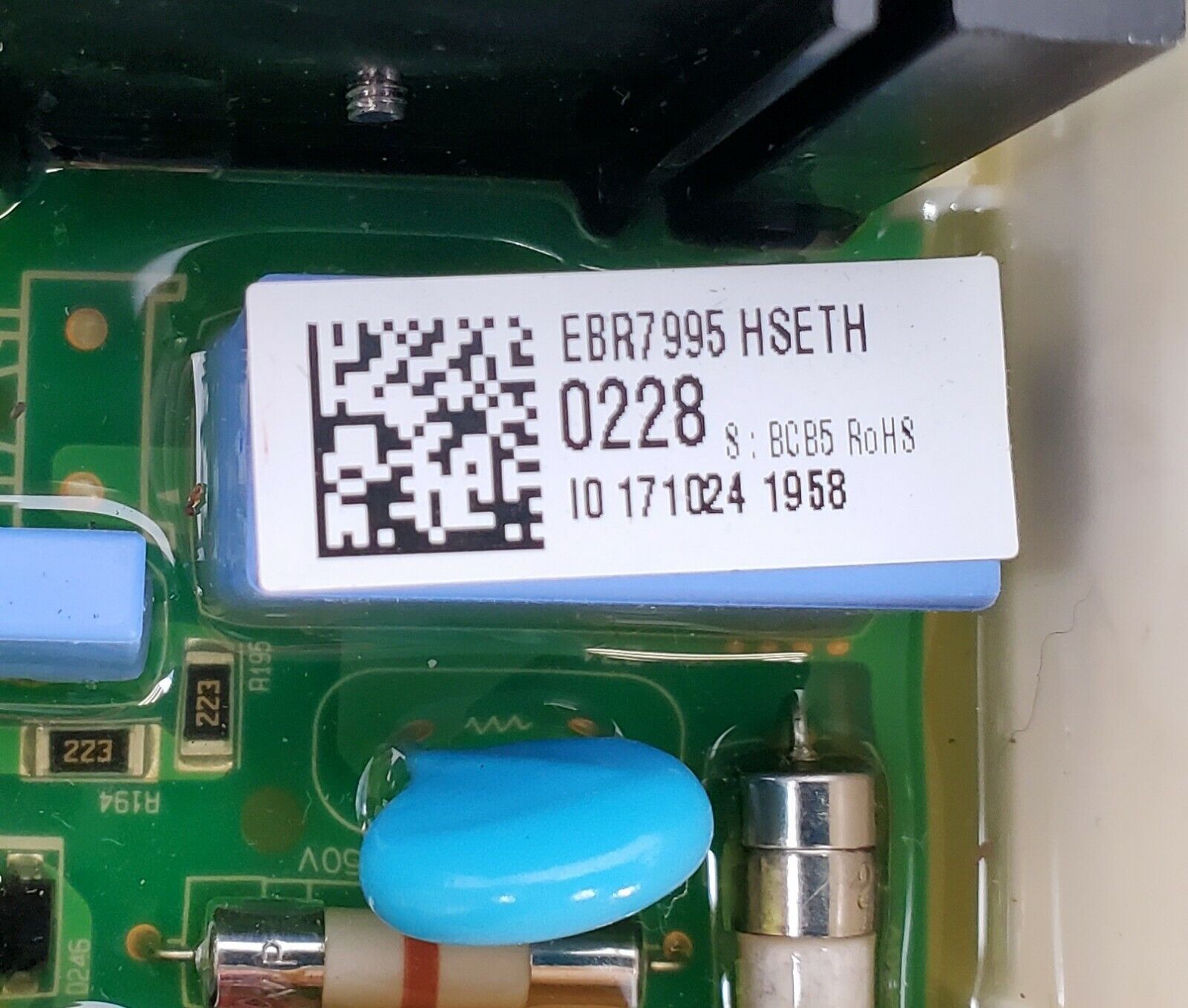 OEM  LG Washer Control Board EBR79950228