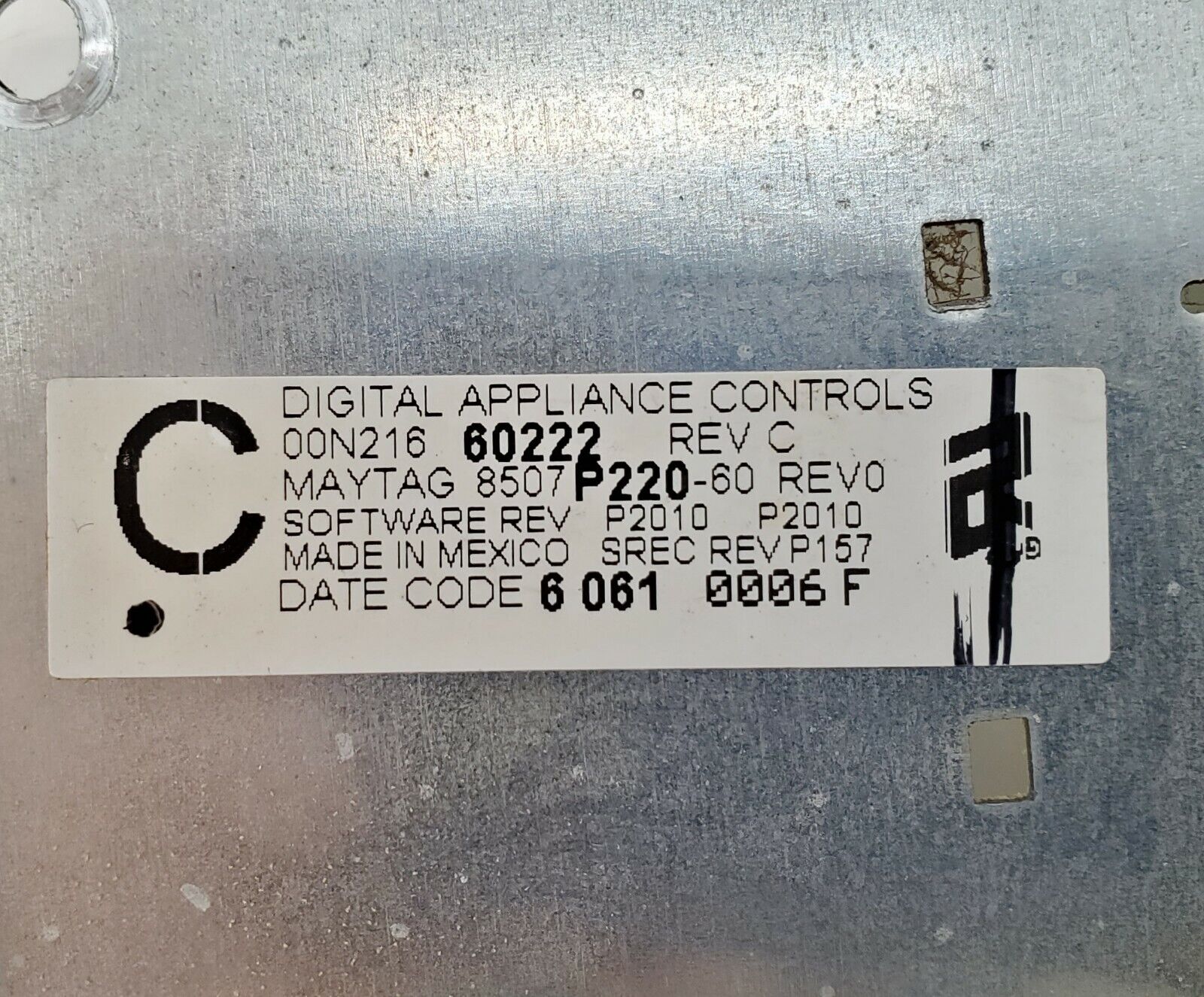 OEM  Jenn-Air Range Control  8507P220-60
