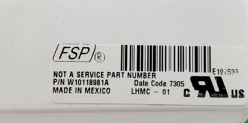 OEM  Whirlpool Washer Control W10118981