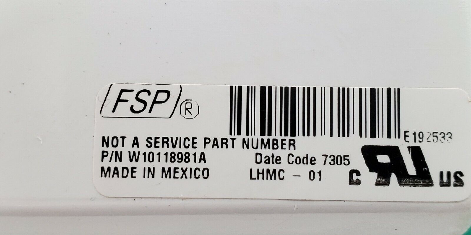 OEM  Whirlpool Washer Control W10118981