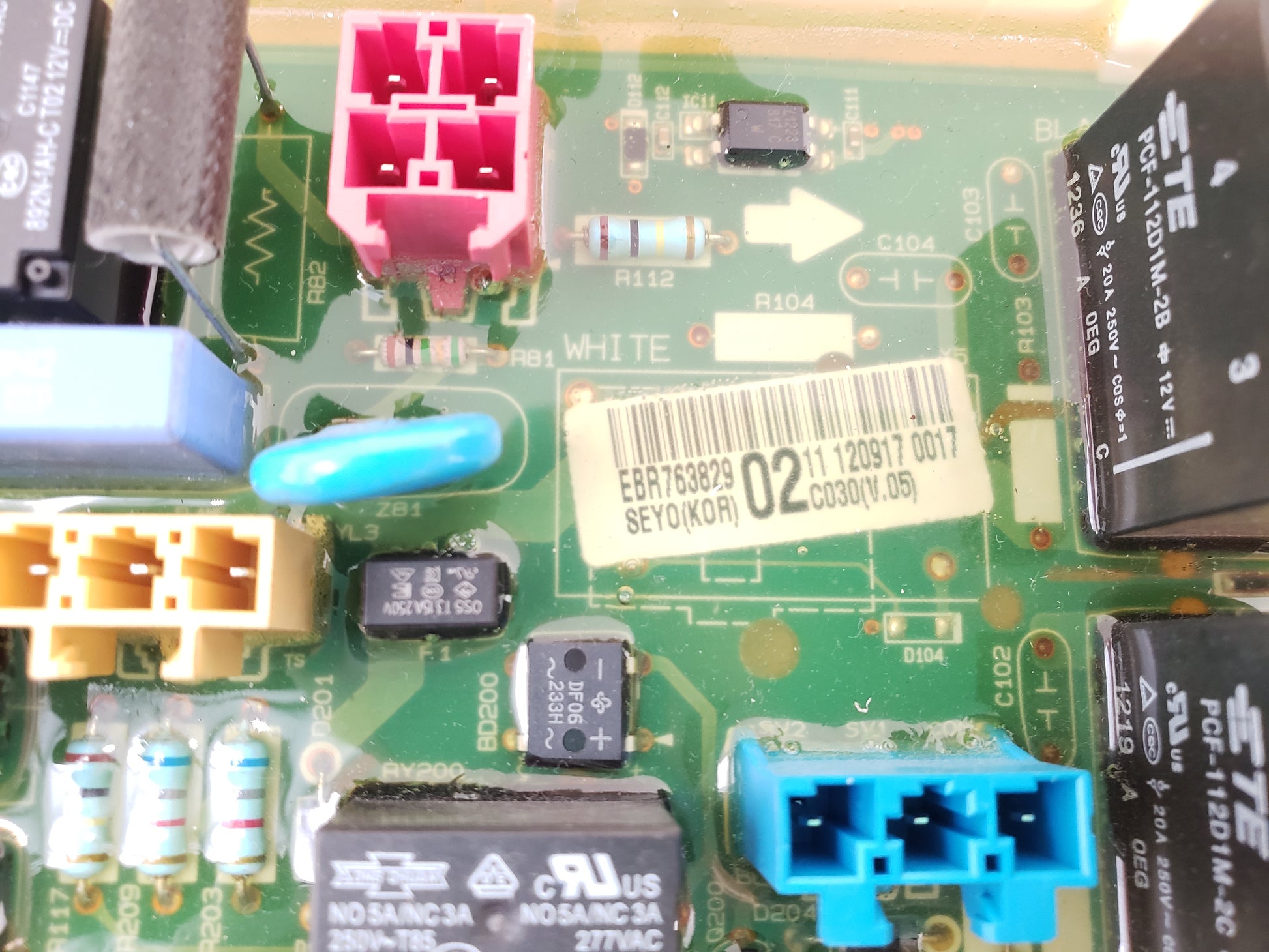 LG Dryer Control Board EBR76382902