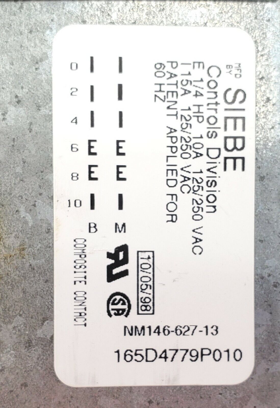 GE Dishwasher Timer 165D4779P010