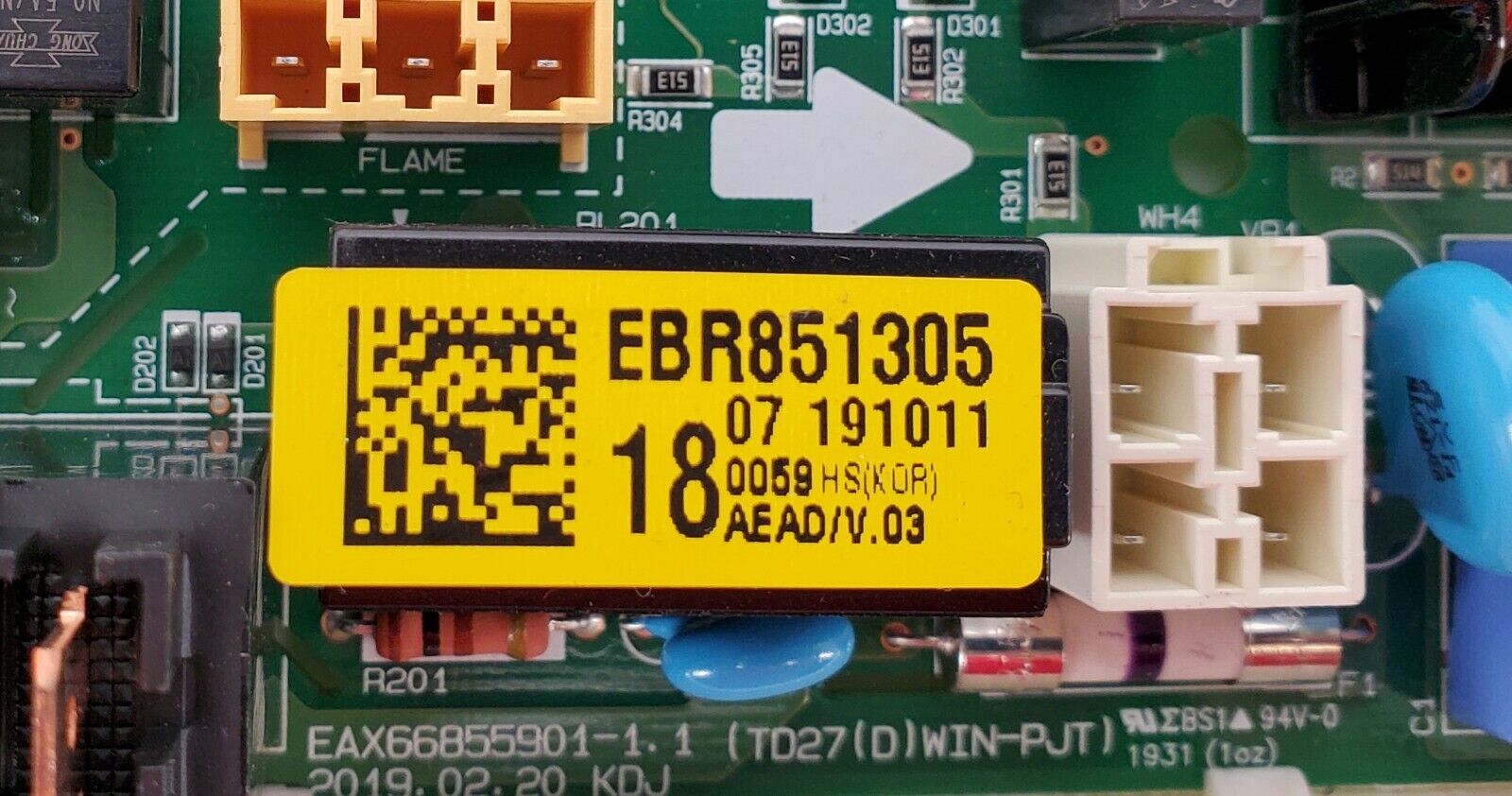 OEM LG Dryer Control Board EBR85130518 Same Day Shipping & Lifetime Warranty