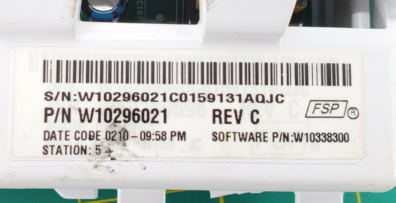 Maytag Washer Control  W10296021