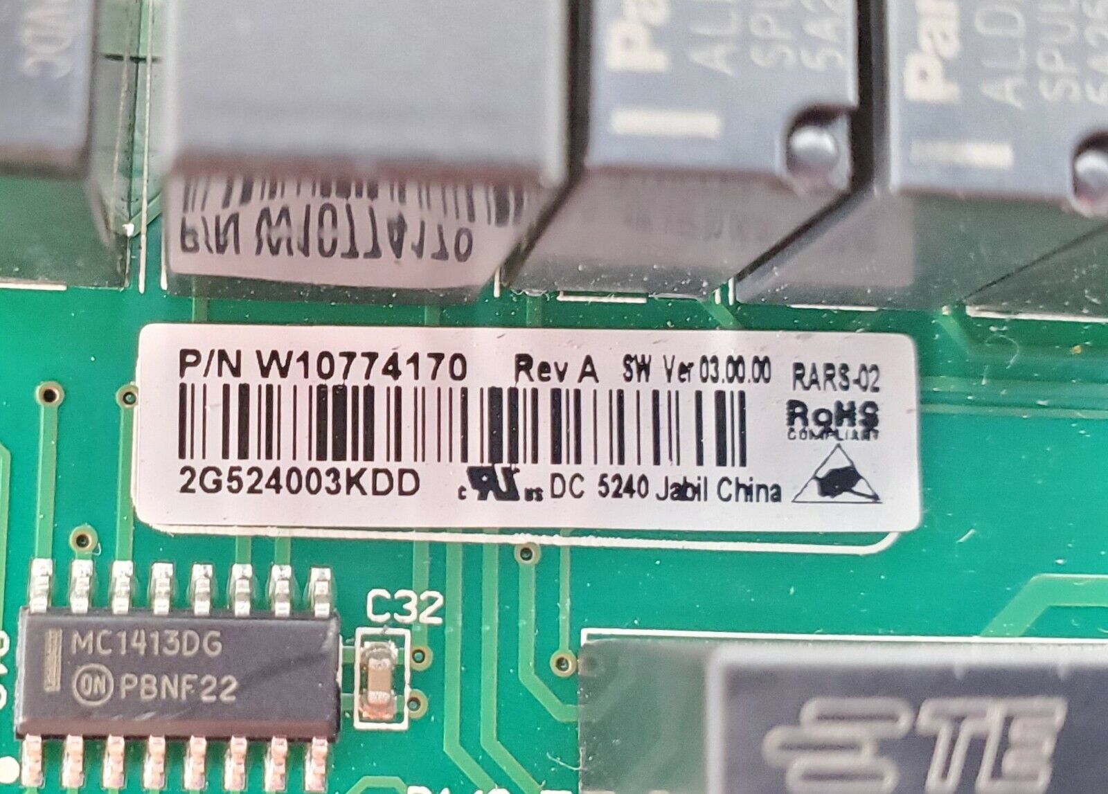 OEM  Kenmore Control Board W10774170