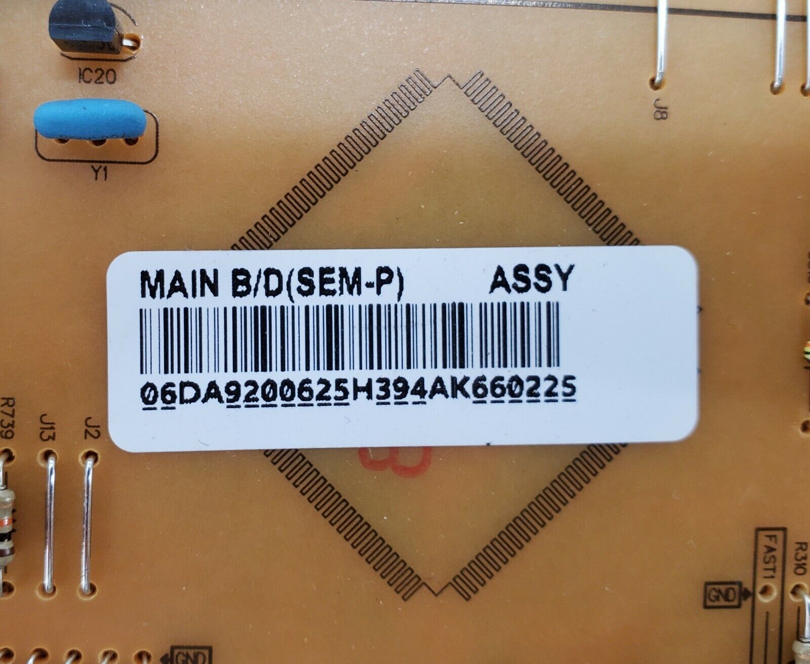 Samsung  Refrigerator Control  Board DA92-00625H