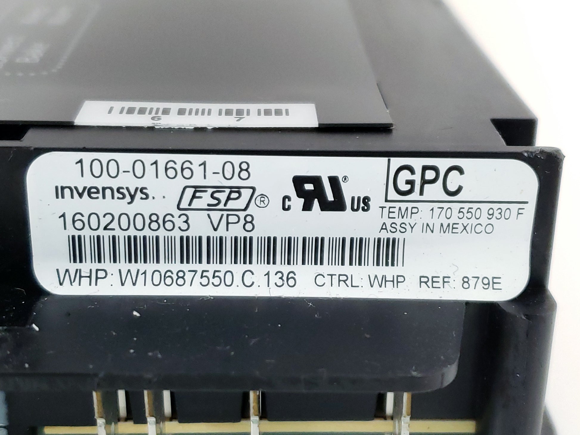 Whirlpool Range Control Board W10687550