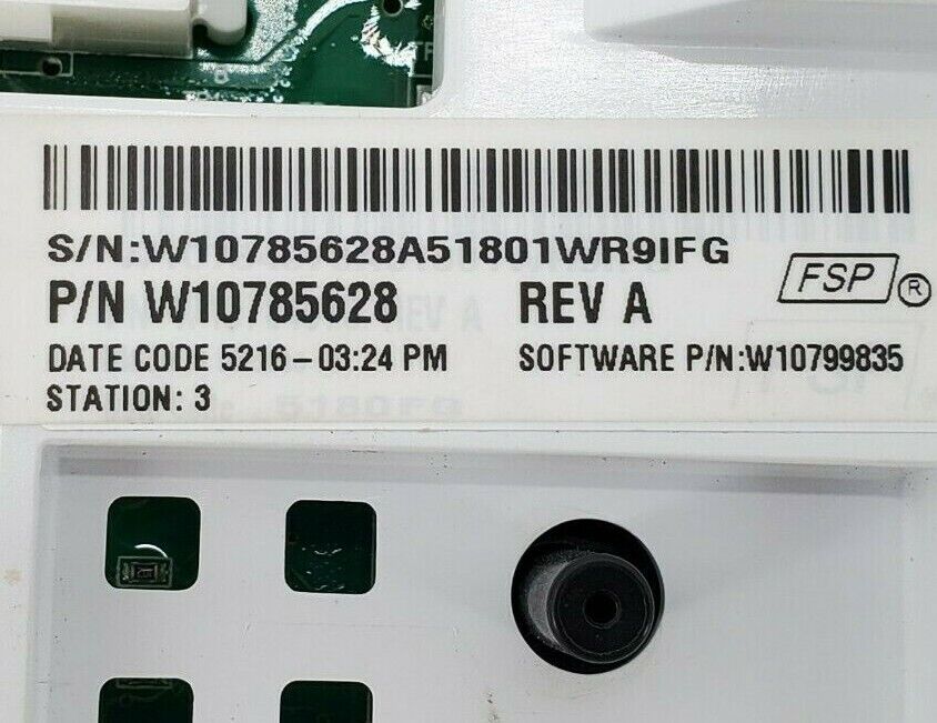 OEM Whirlpool Washer Control W10785628 Same Day Shipping & Lifetime Warranty
