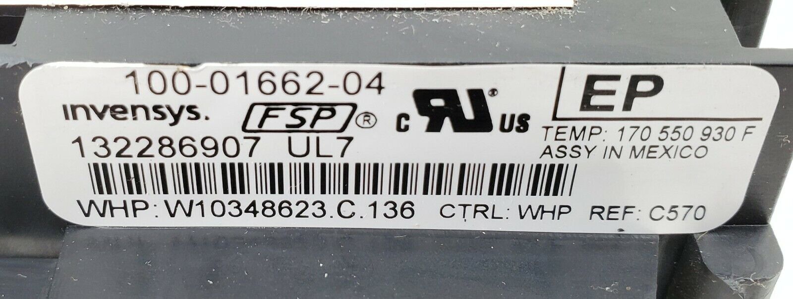 Whirlpool Range Control  Board W10348623