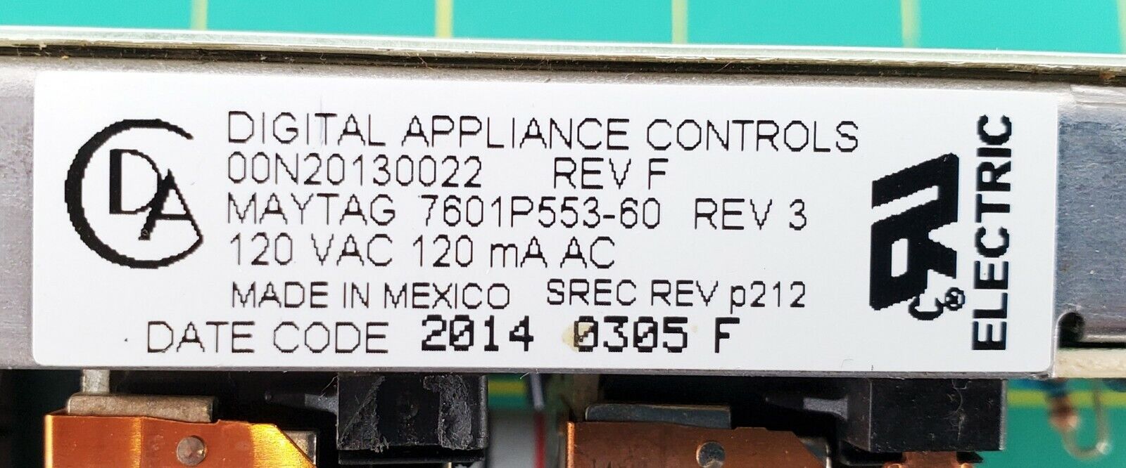 OEM  Maytag Range Control 7601P553-60