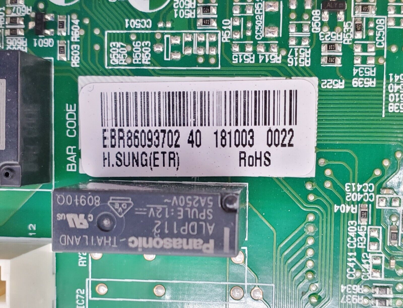 LG Refrigerator Control EBR86093702